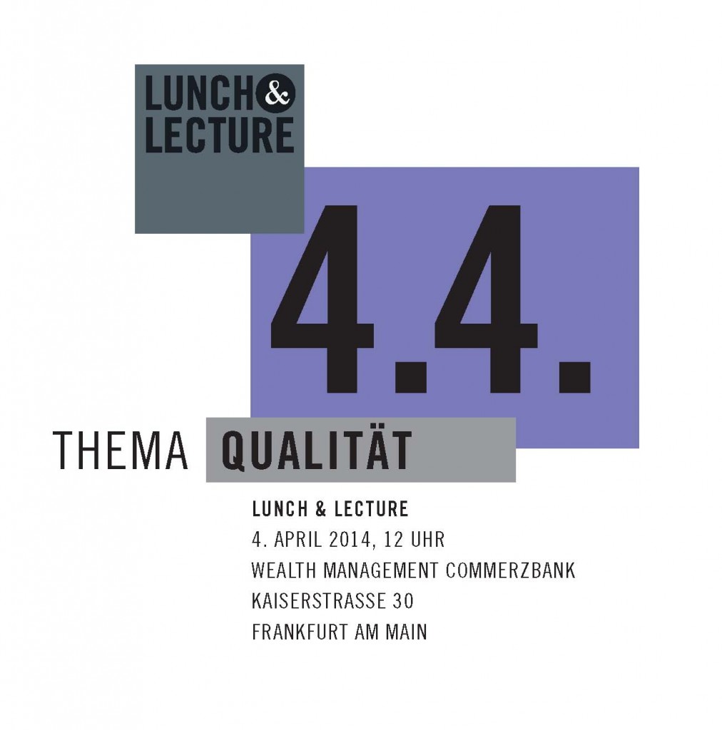 5. Lunch & Lecture